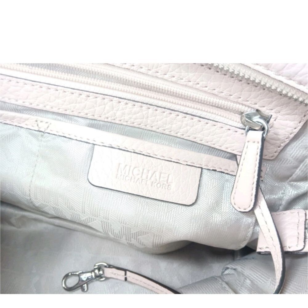 Michael Kors Selby Ballet Satchel Handbag Pink Pebbled-Leather Retail $398 - Picture 8 of 12